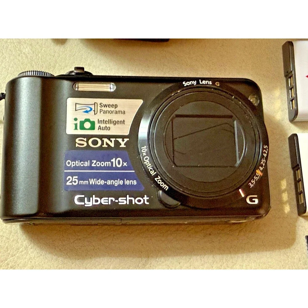 Sony Cyber-Shot DSC-H55 14.1MP Digital Camera 10x Zoom Black TESTED/WORKING